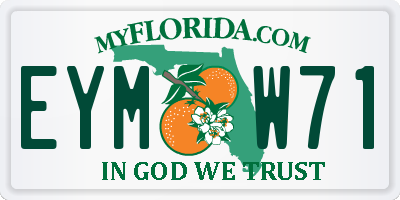 FL license plate EYMW71