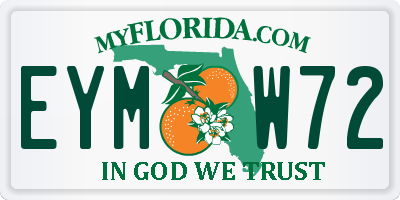 FL license plate EYMW72