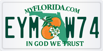 FL license plate EYMW74
