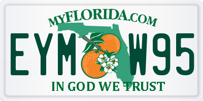 FL license plate EYMW95