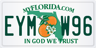 FL license plate EYMW96
