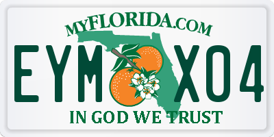 FL license plate EYMX04