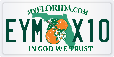 FL license plate EYMX10