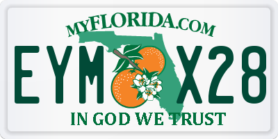 FL license plate EYMX28