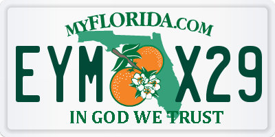 FL license plate EYMX29