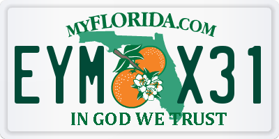 FL license plate EYMX31