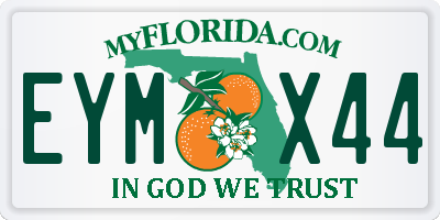 FL license plate EYMX44