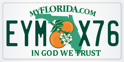FL license plate EYMX76