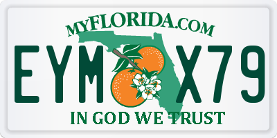 FL license plate EYMX79