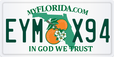 FL license plate EYMX94