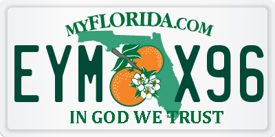 FL license plate EYMX96