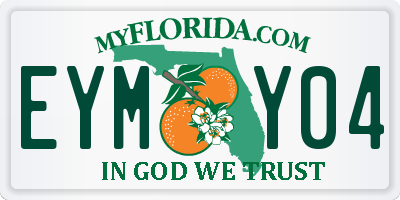 FL license plate EYMY04
