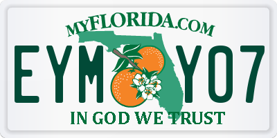 FL license plate EYMY07