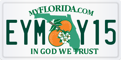 FL license plate EYMY15