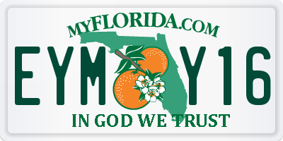 FL license plate EYMY16