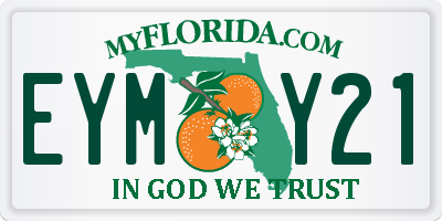 FL license plate EYMY21