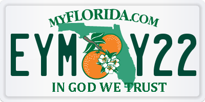 FL license plate EYMY22