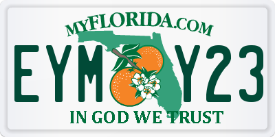 FL license plate EYMY23