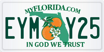 FL license plate EYMY25
