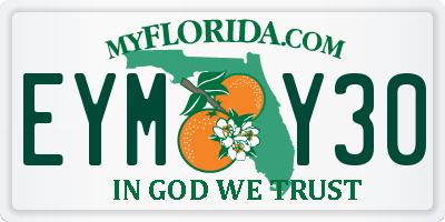 FL license plate EYMY30