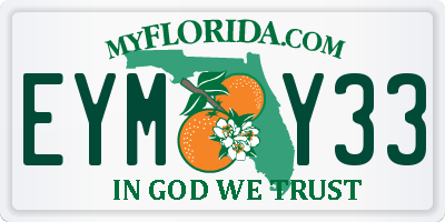 FL license plate EYMY33