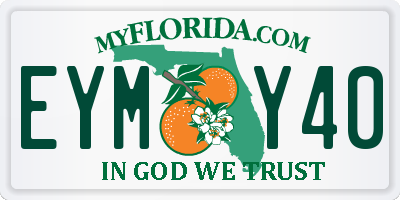 FL license plate EYMY40