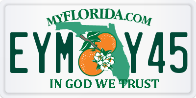 FL license plate EYMY45