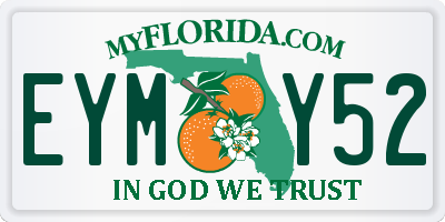 FL license plate EYMY52