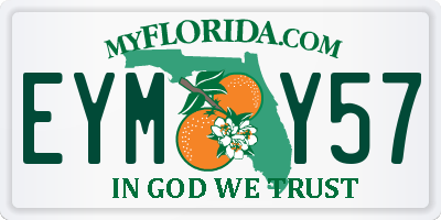 FL license plate EYMY57