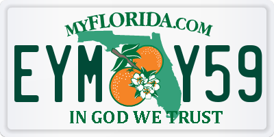 FL license plate EYMY59