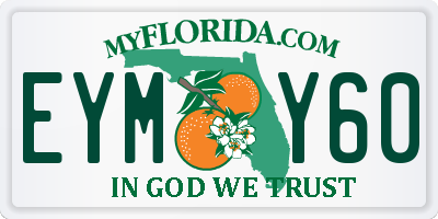 FL license plate EYMY60
