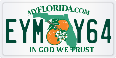 FL license plate EYMY64