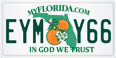 FL license plate EYMY66