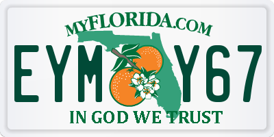 FL license plate EYMY67