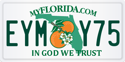 FL license plate EYMY75