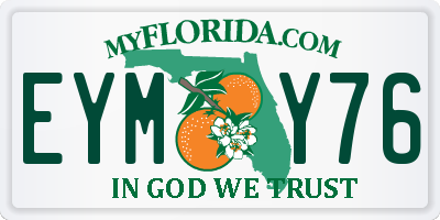 FL license plate EYMY76