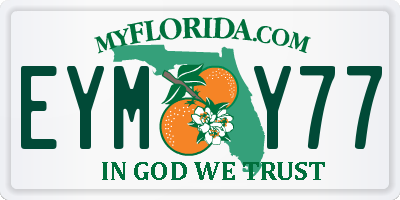 FL license plate EYMY77