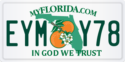 FL license plate EYMY78