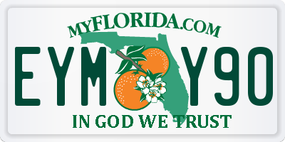 FL license plate EYMY90