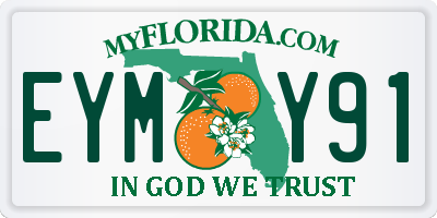 FL license plate EYMY91