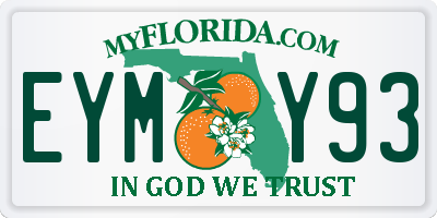 FL license plate EYMY93