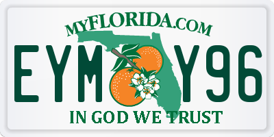 FL license plate EYMY96