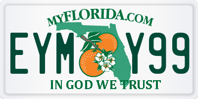FL license plate EYMY99