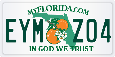FL license plate EYMZ04