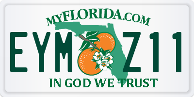FL license plate EYMZ11