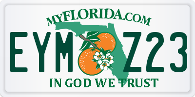 FL license plate EYMZ23