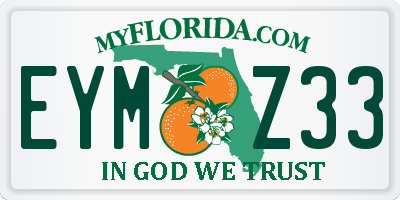 FL license plate EYMZ33