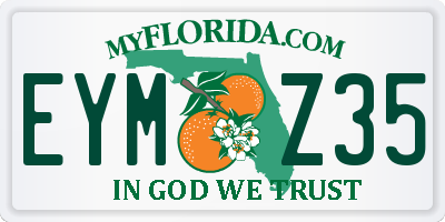 FL license plate EYMZ35