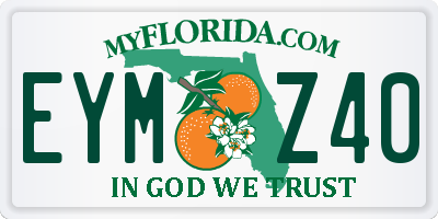 FL license plate EYMZ40