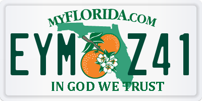 FL license plate EYMZ41
